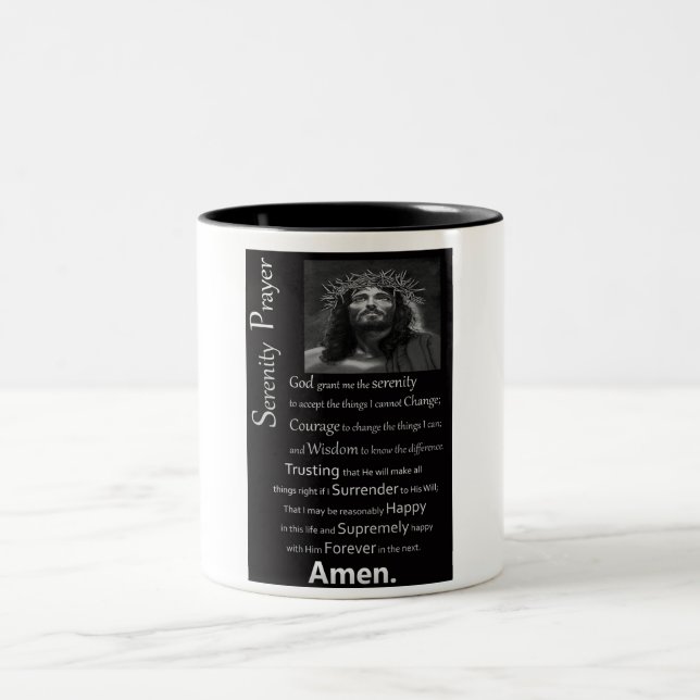 The Serenity Prayer Two-Tone Coffee Mug (Center)
