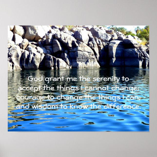 The Serenity Prayer with Poster (Front)