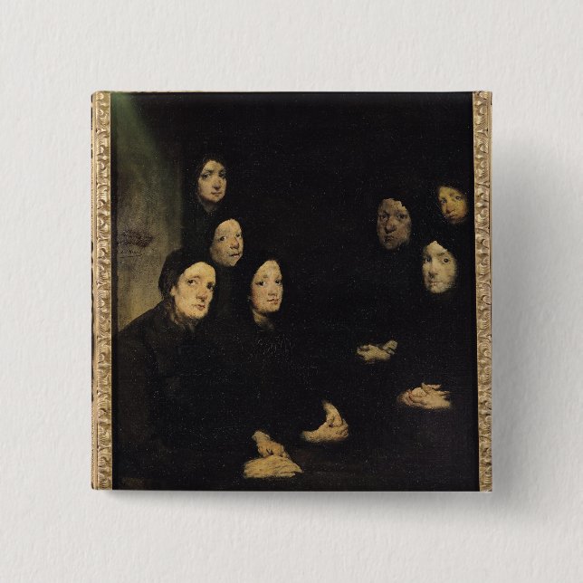 The Sermon 2 Inch Square Button (Front)