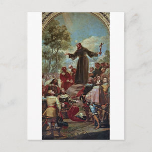 The Sermon of Saint Bernardino by Francisco Goya P Postcard