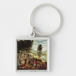 The Sermon of St. John the Baptist, c.1550 Keychain