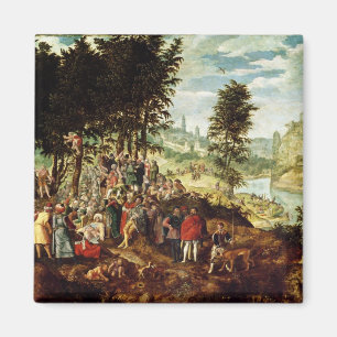 The Sermon of St. John the Baptist, c.1550 Magnet