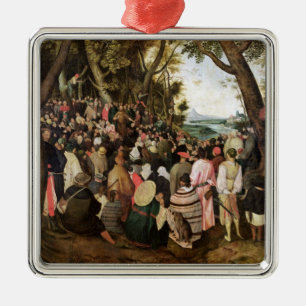 The Sermon of St. John the Baptist Metal Ornament