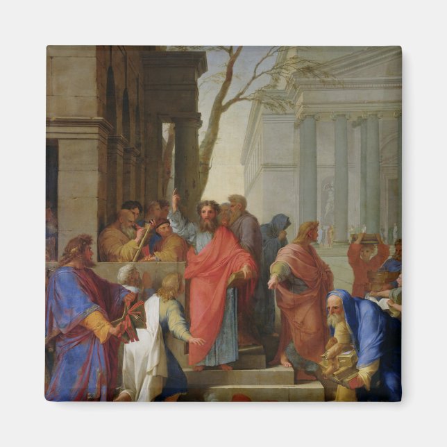 The Sermon of St. Paul at Ephesus, 1649 Magnet (Front)