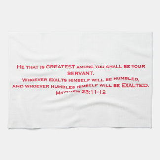 "The Servant's Towel"  ZTC June Sermon Series Kitchen Towel