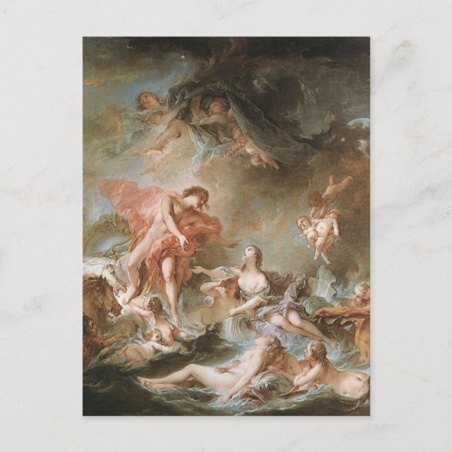 The Setting of the Sun by Francois Boucher Postcar Postcard (Front)