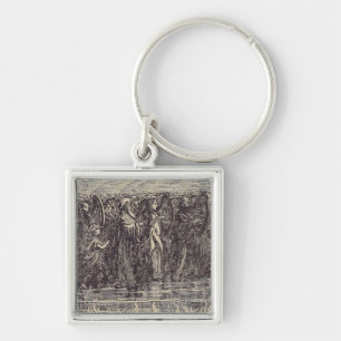 The seven angels with seven trumpets  keychain