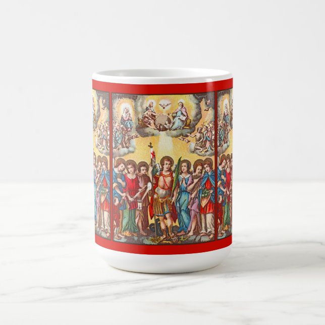 The Seven Archangels (CP 001; Chromolithograph) Coffee Mug (Center)