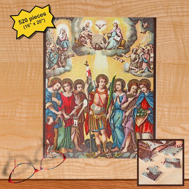 The Seven Archangels (CP 001; Chromolithograph) Jigsaw Puzzle (Creator Uploaded)