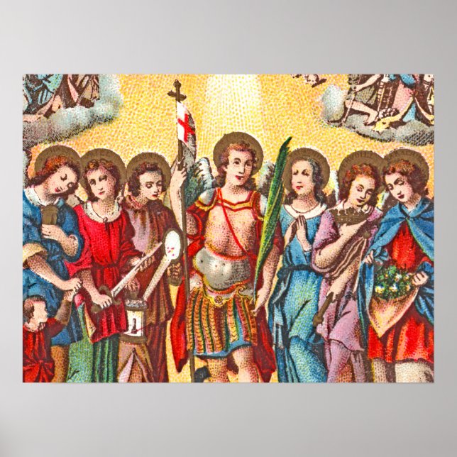 The Seven Archangels (CP 001; Chromolithograph) Poster (Front)