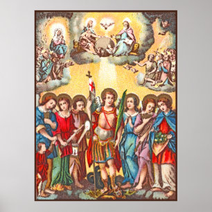 The Seven Archangels (CP 001; Chromolithograph) Poster