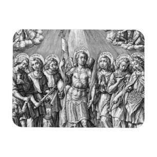 The Seven Archangels (M 034; Engraving) Magnet