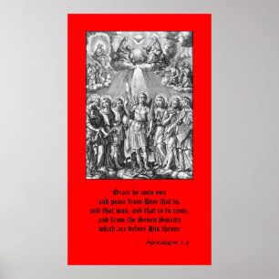 The Seven Archangels (M 034; Engraving) Poster