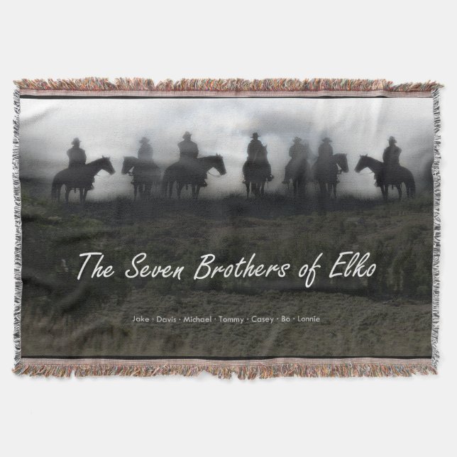 The Seven Brothers of Elko Throw Blanket (Front)