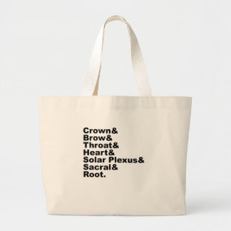 The Seven Chakras of Hinduism and Hindu Ritual Large Tote Bag