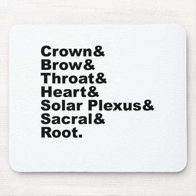 The Seven Chakras of Hinduism and Hindu Ritual Mouse Pad (Front)