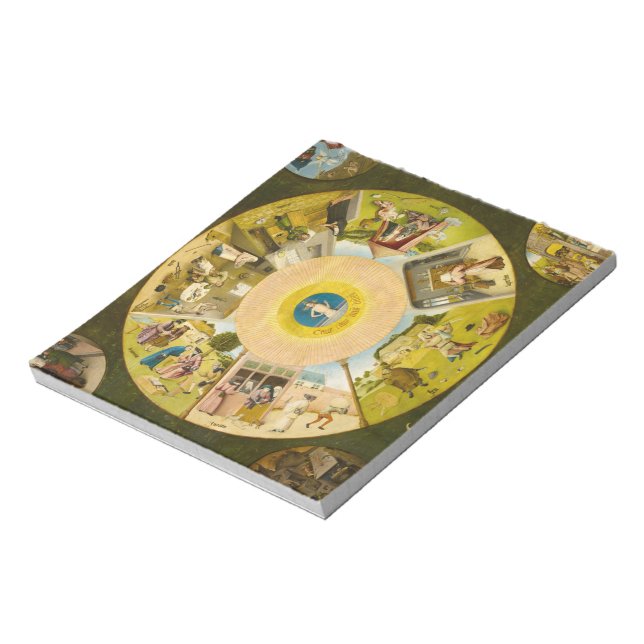 The Seven Deadly Sins and the Four Last Things Notepad (Rotated)