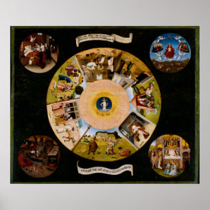 The Seven Deadly Sins by Hieronymus Bosch Poster