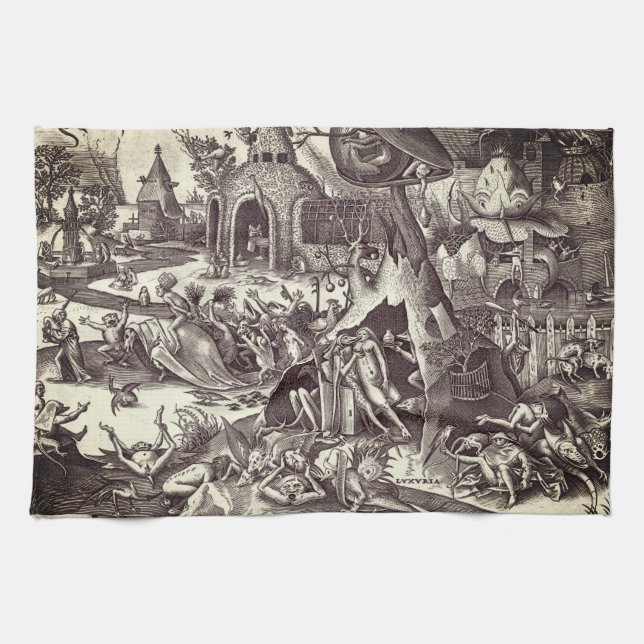 The Seven Deadly Sins - Lust Kitchen Towel (Horizontal)
