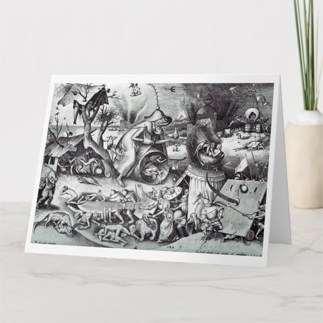 The Seven Deadly Sins, Pieter Bruegel Card (Front)