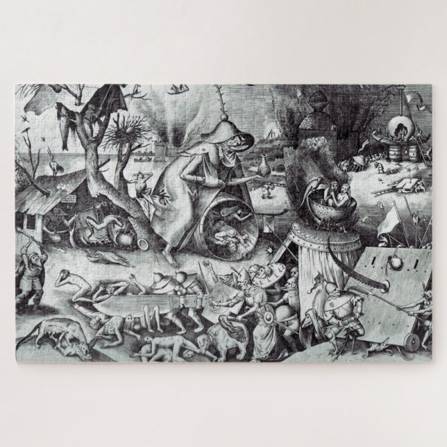The Seven Deadly Sins, Pieter Bruegel Jigsaw Puzzle (Horizontal)