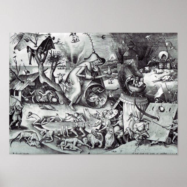 The Seven Deadly Sins, Pieter Bruegel Poster (Front)