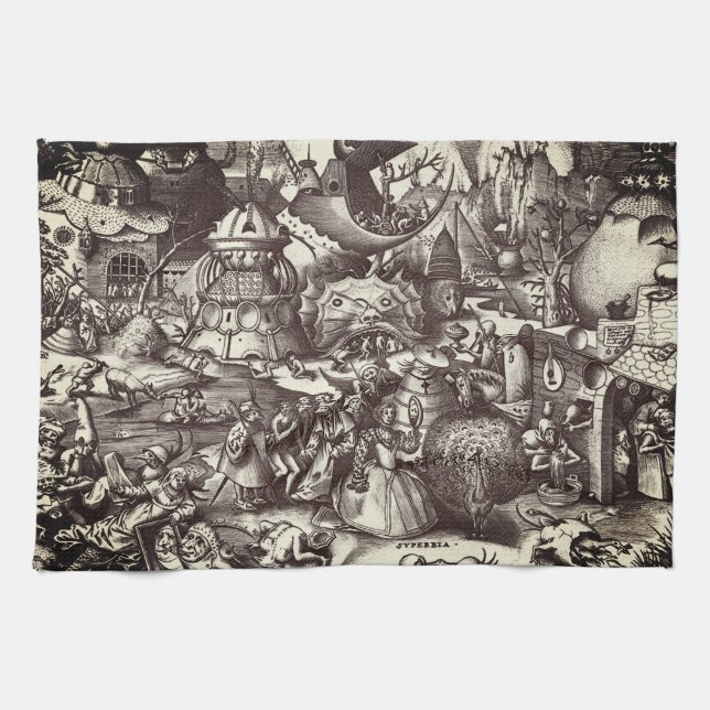 The Seven Deadly Sins - Pride Kitchen Towel (Horizontal)
