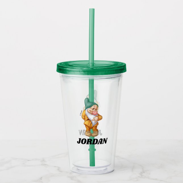 The Seven Dwarfs - Bashful | Add Your Name Acrylic Tumbler (Front)