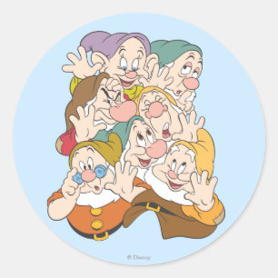 The Seven Dwarfs Classic Round Sticker