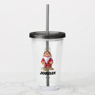 The Seven Dwarfs - Grumpy   Add Your Name Acrylic Tumbler