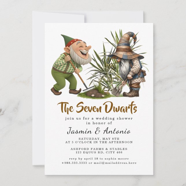 The Seven Dwarfs Invitation (Front)