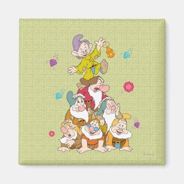 The Seven Dwarfs Pyramid Magnet (Front)