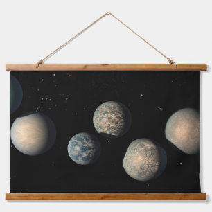 The Seven Earth-Size Planets Of Trappist-1 Hanging Tapestry