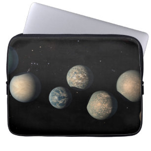 The Seven Earth-Size Planets Of Trappist-1 Laptop Sleeve