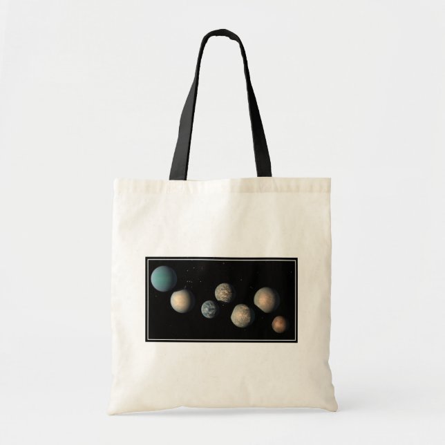 The Seven Earth-Size Planets Of Trappist-1 Tote Bag (Front)