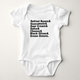 The Seven Ingredients In A Seven Layer Dip Baby Bodysuit