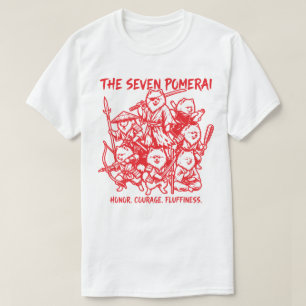 The Seven Pomerai - Pomeranian Samurai Parody T-Shirt