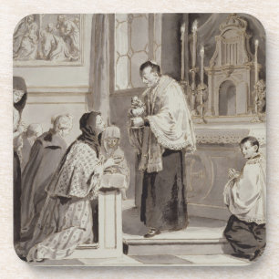 The Seven Sacraments: Communion, 1779 (pen, brown Coaster