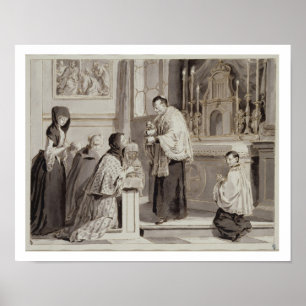 The Seven Sacraments: Communion, 1779 (pen, brown Poster