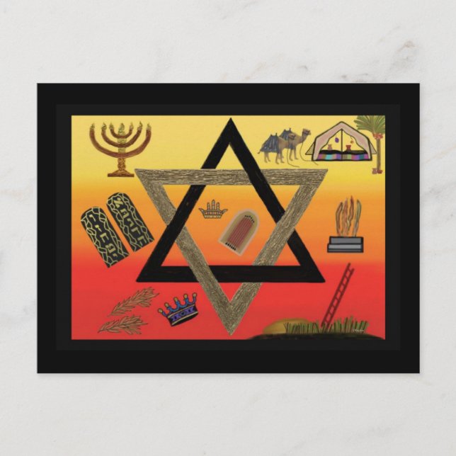 The Seven Shepherds of Israel Postcard (Front)