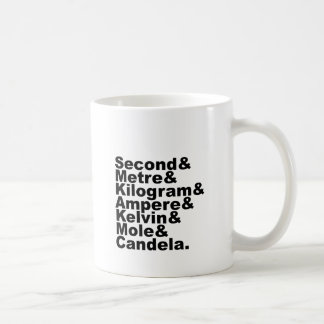 The Seven SI Base Units & Measurements In Science Coffee Mug