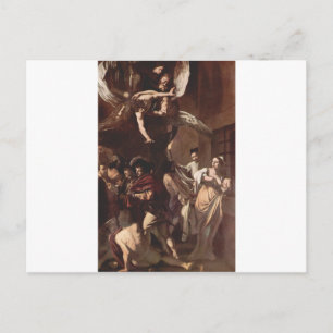 The Seven Works of Mercy by Caravaggio Postcard