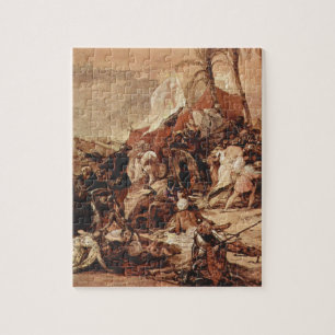 The seventh crusade against Jerusalem by Francesco Jigsaw Puzzle