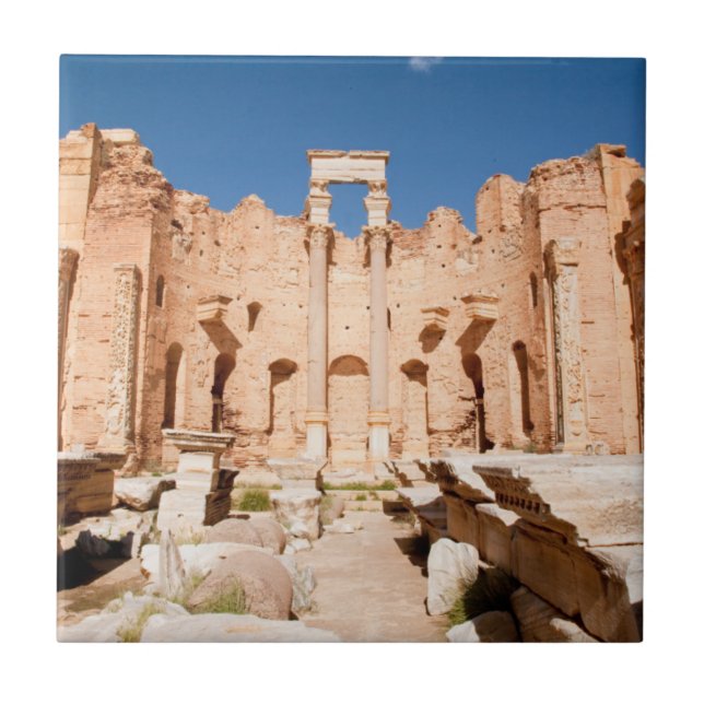 The Severan Basilica, Leptis Magna, Al Khums 2 Tile (Front)