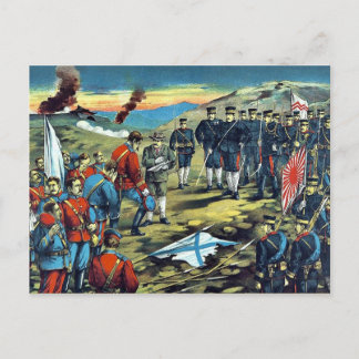 The severe battle of Teh-li-sz by Kasai,Torajirō Postcard