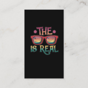 The Shade is Real Retro Holiday Sunglasses Summer Business Card