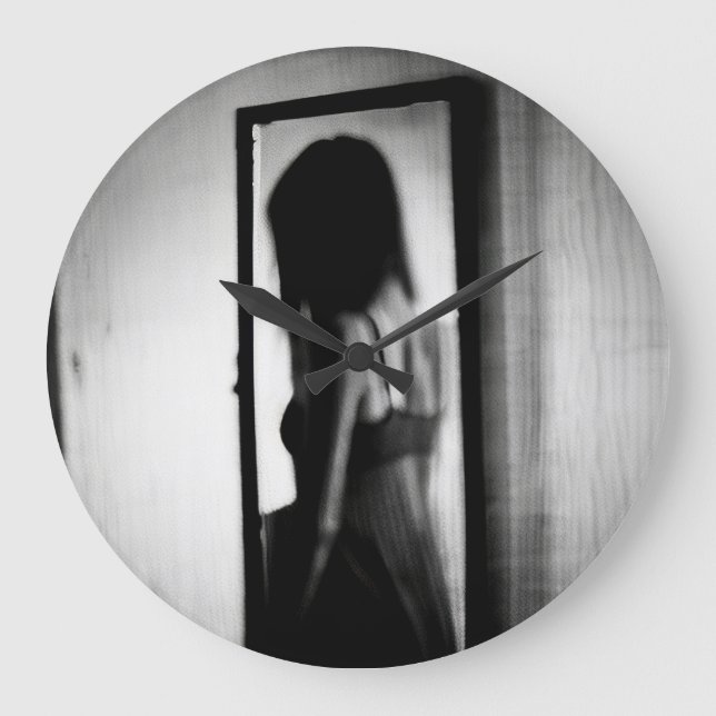 The Shadow Beyond the Mirror Large Clock (Front)