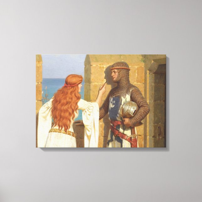 The Shadow, c. 1909 by Edmund Leighton Canvas Print (Front)