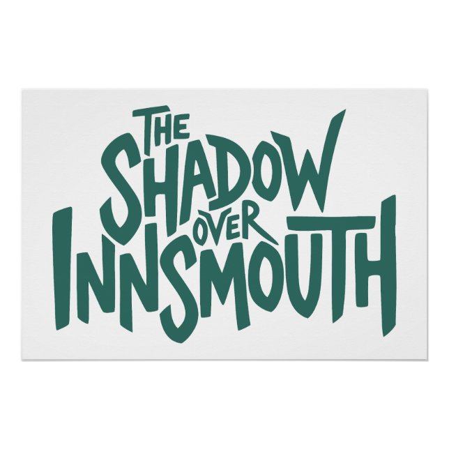 The Shadow over Innsmouth Lettering Poster (Front)