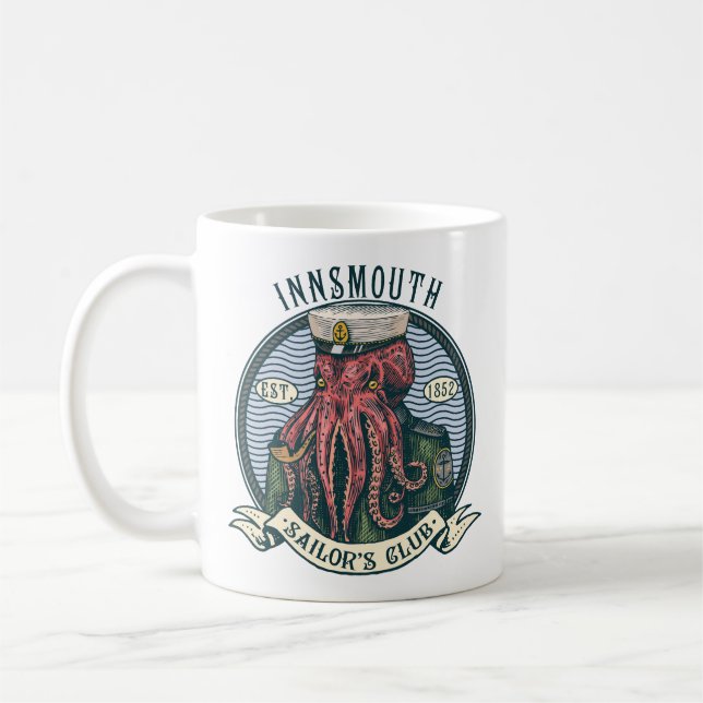 The Shadow over Innsmouth Lovecraft Cthulhu Sailor Coffee Mug (Left)